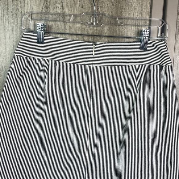 Talbots blue/white stripe cotton skirt women's 6 - Picture 7 of 11